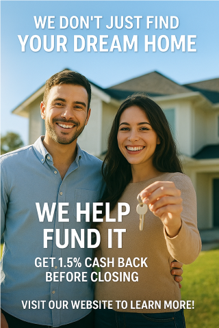 Get 1.5% Cash Back Before Closing – Buy Your Home & Get Paid!, View more