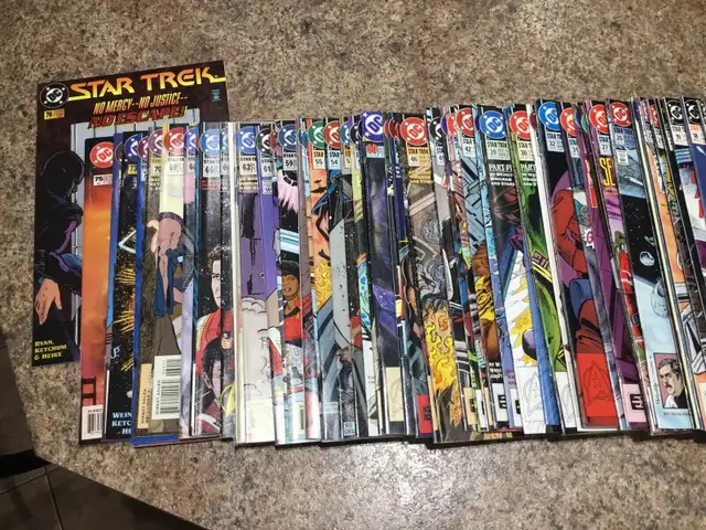 76 “Star Trek” comics, 1 thru 76, Dated Oct. 89 to Oct. 95. $29563871132628483122