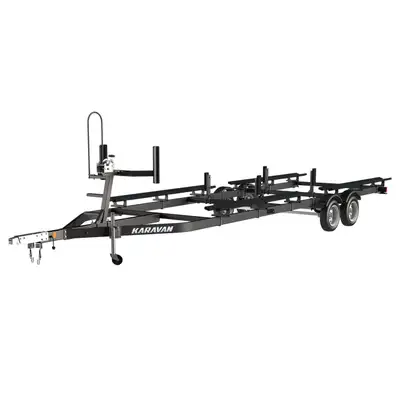 Larger in size, our Tandem Axle Large Pontoon Trailer is designed to fit pontoons up to 25 in length...