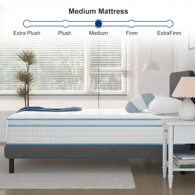 Queen Mattress,12 Inch Queen ... BNIB LOT# 371262864360698369122