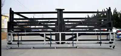 NEW 20 FT FARM METAL DRIVEWAY GATE TM18NCB, View more