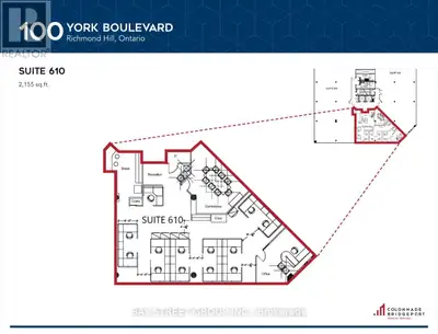 Prestigious office space on the 6th floor, combination of offices, meeting rooms, and open space. Th...