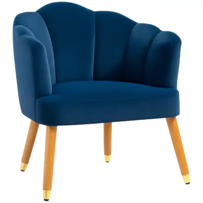 Modern Accent Chairs with Cushioned Seat, Upholstered Velvet Arm, View more