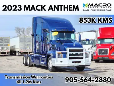 Welcome to Macro Truck Sales! 2023 Mack Anthem **Supert Clean Unit** 853,900 Kms MP8 445 HP Automati...