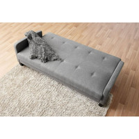 Futon Sofa and Bed combo set grey color sofa sleeper