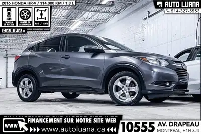 Auto Luana 2016 HONDA HR-V PRENEZ UN RENDEZ-VOUS / BOOK AN APPOINTMENT (514) 327-5553 114000 KM CERT...