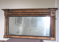 Antique Scottish Over-Mantel Pier Mirror Gilt Frame