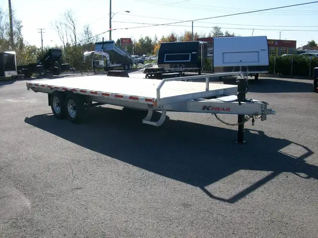 2025 K-Trail DKO 8'.6in. X 20' 2 ESSIEUX 7000LB. GALVANISE CONTR in Cargo & Utility Trailers in Laval / North Shore - Image 3