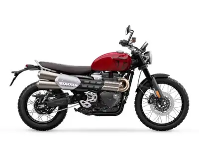 2026 Triumph Scrambler 1200 X Carnival Red All the incredible performance, capability, and style of...
