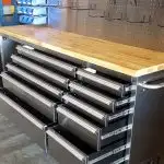 NEW 11 DRAWER 84 INCH STAINLESS STEEL TOOL BENCH/LED LIGHT 8411D in Tool Storage & Benches in Edmonton - Image 8