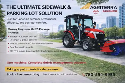 MASSEY FERGUSON 1M.25 CAB AND LOADER, View more