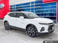 AWD. Odometer is 21426 kilometers below market average! Summit White 2019 Chevrolet Blazer RS AWD 9-... (image 7)
