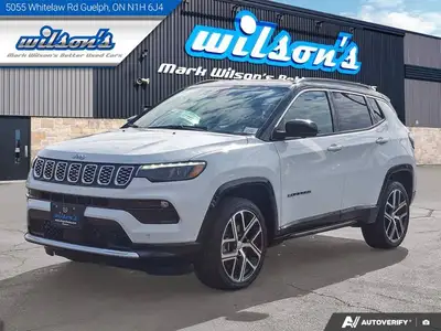 Look at this certified 2024 Jeep Compass Limited 4x4 | Leather | Heated Seats + Steering | Cooled Se...