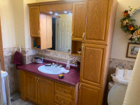Bathroom vanity and cabinets