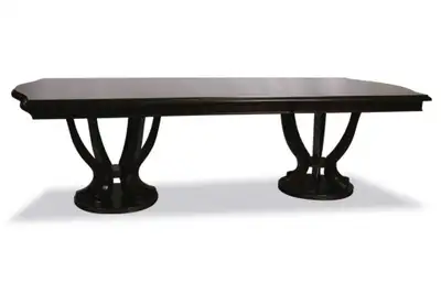 107" Rectangular Double Pedestal Dining Table for $799, View more