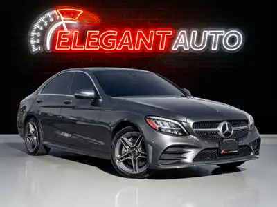 2019 Mercedes Benz C-300 AMG Spor PKG Grey Exterior on Black Interior comes with Navigation and Back...