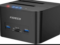 FIDECO USB 3.0 to SATA Hard Drive Docking Station, Dual-Bay Exte