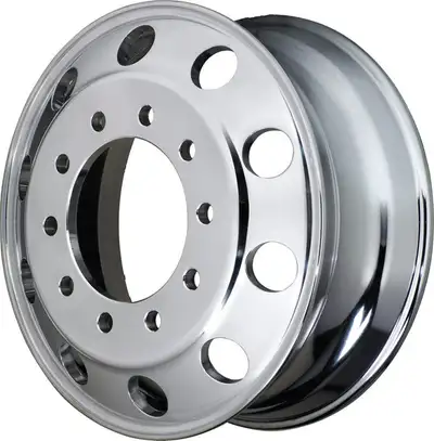 Ideal for refurbishing your truck or trailer! 22.5 x 8.25 aluminum polished rim 10 hole Buy (4) NEW...