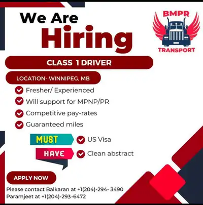 Long Haul CAN-USA drivers , TEAM / SOLO, View more