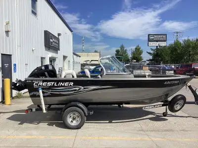From $259 Bi-Weekly 2009 Crestliner Canadian 1650 This Boat Features: Mercury 60 HP Engine 6 Person...