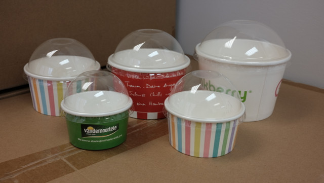 Paper Ice Cream box with lids (discount) in Other Business & Industrial in Markham / York Region