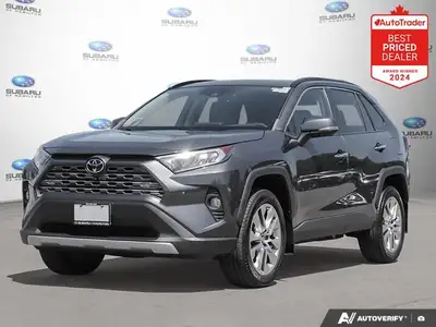 Lunar Rock 2019 Toyota RAV4 Limited Navigation | Leather | Sunroof AWD 8-Speed Automatic 2.5L 4-Cyli...