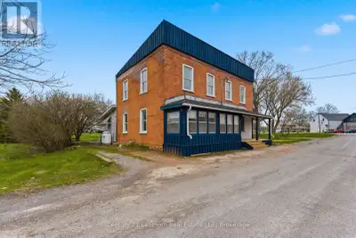 Updated 3-bedroom, 2-bathroom home available for lease in Consecon! Entering through the covered sun...