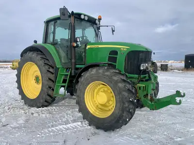 Very well optioned 7530 • 180 Engine HP • Front Three-point hitch & PTO • Suspended front axle • Sus...