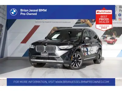 2023 BMW X3 xDrive30i 2.0L I4 TwinPower Turbo AWD 8-Speed Automatic EXTERIOR - BLACK SAPPHIRE METALL...