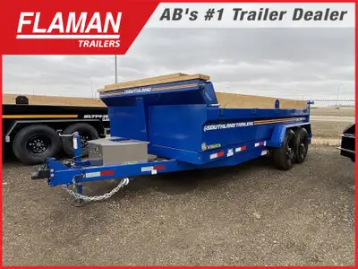 2026 SOUTHLAND SL714-14K DUMP TRAILER - 14' Color: Blue Axles: (2) 7000lb Lippert Spring Tires: ST23...