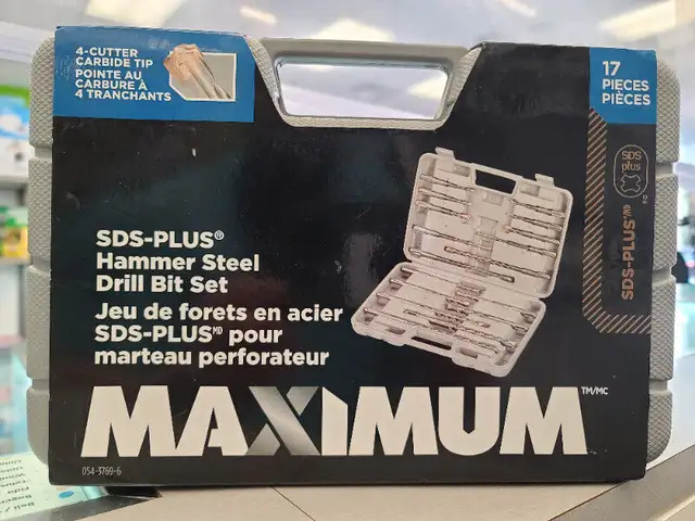 Maximum SDS-Plus Hammer Steel Drill Bit 17pc Set - BRAND NEW in Other in Oakville / Halton Region - Image 2