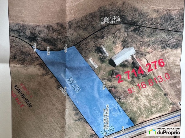 $800,000 - Residential Lot for sale in St-Jacques-Le-Mineur — photo 1