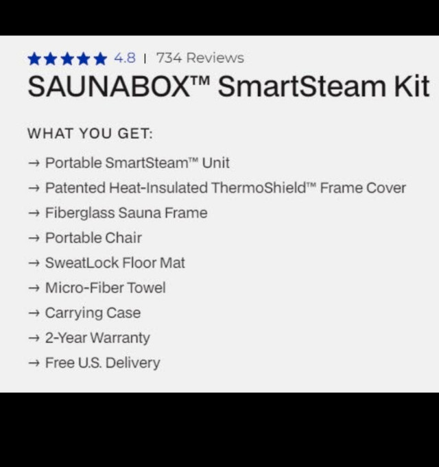 Saunabox - Portable, easy to use and effective (Brampton) in Health & Special Needs in Mississauga / Peel Region - Image 2
