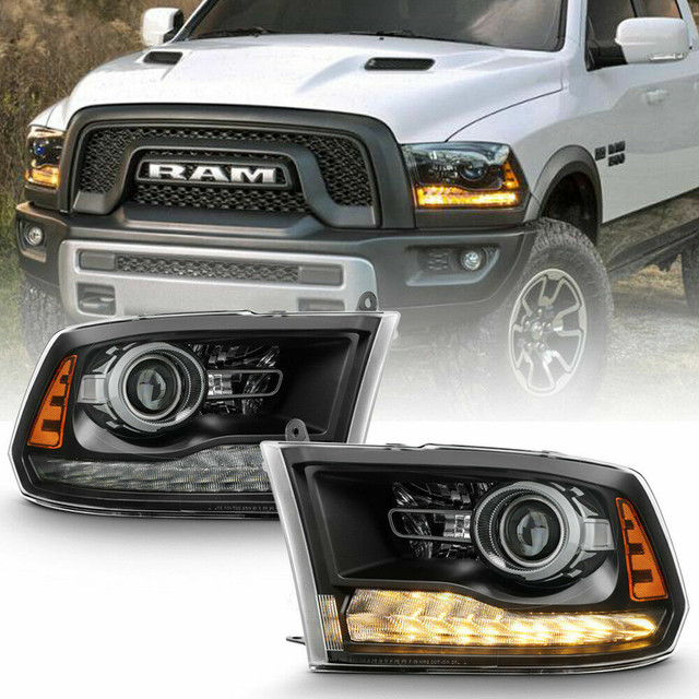 [Factory Style] 13-18 Dodge Ram Headlights  LED DRL Projector in Auto Body Parts in City of Toronto