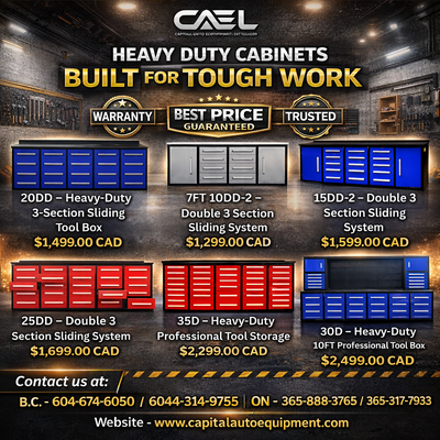 New CAEL Heavy-Duty Tool Boxes Certified &Warranty &Finance Upgrade your shop or garage with CAEL pr...