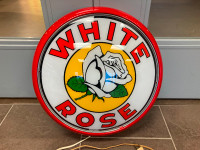White Rose light up sign