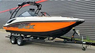 The 2018 Starcraft 230 SCX Surf Series is a high-performance wake boat designed for water sports ent...