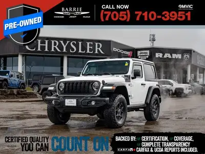 Welcome to Barrie Dodge Chrysler Jeep. This vehicle is certified. You can trust that each certified...