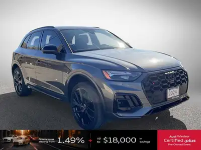 Dealer Certified Pre-Owned. This Audi SQ5 delivers a Intercooled Turbo Premium Unleaded V-6 3.0 L/18...