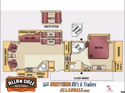 2006 Jayco Designer 31RLTS Fifth Wheel Spacious Luxury RV for Sale! Explore this well-maintained 200...
