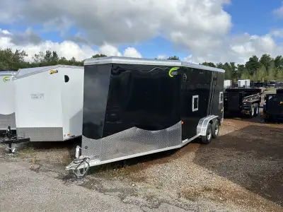 Neo All-Aluminum Enclosed Snowmobile Trailers - In Stock Now These trailers come standard with cable...