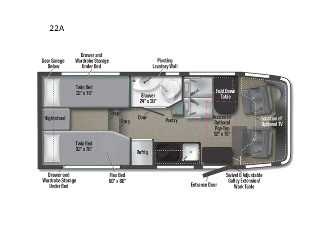 2025 Winnebago Winnebago 22A in RVs & Motorhomes in Abbotsford - Image 3