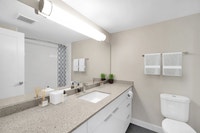 **Upgraded suites available which include high gloss white cabinetry and quartz countertops. In-suit... (image 2)