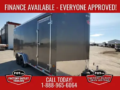 NEW Royal Cargo 7.5x20ft Enclosed from Southland Trailers - Rear Ramp Door w/ Gas Shock Design - Add...