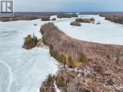 A rare approx. 5.7-acre private Peninsula on the south shore of Loughborough Lake with approximately...