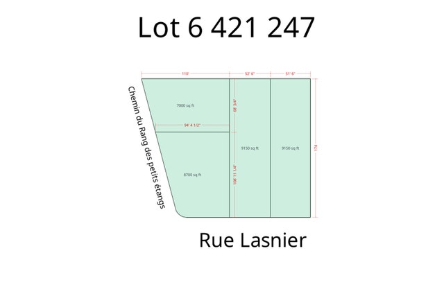 Terrain a vendre St-Hyacinthe / La Présentation rue Lasnier — photo 3