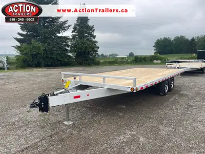 ACTION SERIES 102in. X 18' TANDEM AXLE ALUMINUM DECKOVER TRAILER WITH STRAIGHT DECK! Unlock your hau...