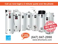 Best Rates -  Hot Water Heater - $0 Down - Lease To own