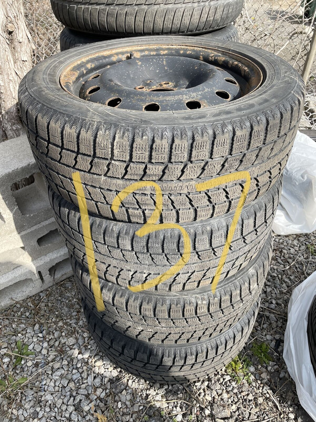 137: TOYO 205/55/R16 WINTER TIRES ON STEELYS LIKE NEW in Tires & Rims in Oakville / Halton Region