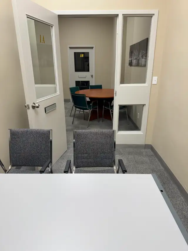 2 separate offices and meeting area
